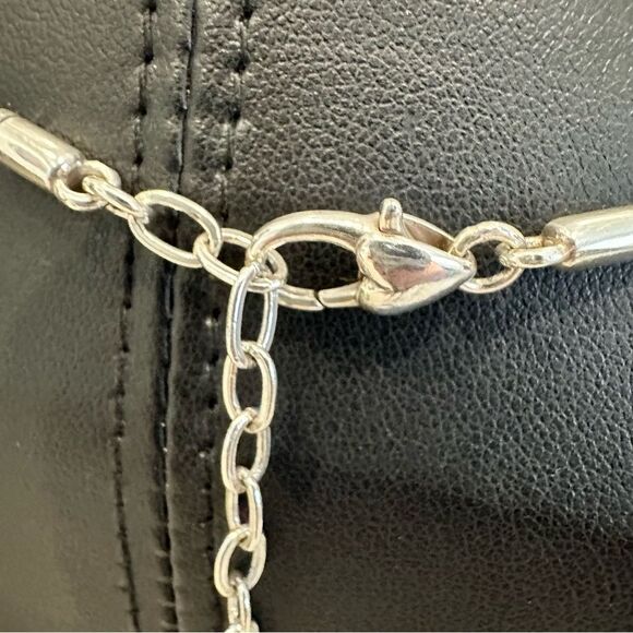 Brighton "Give It A Swirl" Modern Asymmetrical Heart Pendant Necklace - Picture 5 of 5